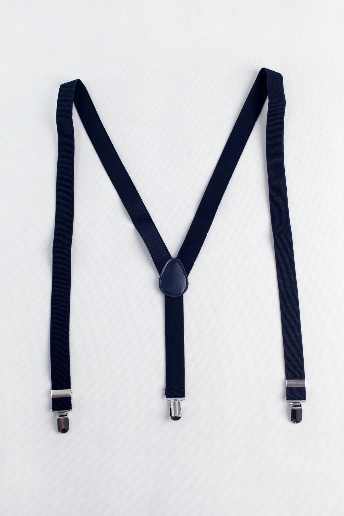 Men's Elastic Suspenders in Navy