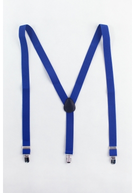 Men's Elastic Suspenders in Blue