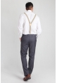 Men's Elastic Suspenders in Khaki
