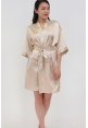 Luxe Satin Robe in Champagne