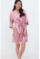 Luxe Satin Robe in Dusty Pink