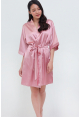 Luxe Satin Robe in Dusty Pink