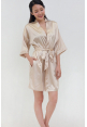 Luxe Satin Robe in Champagne