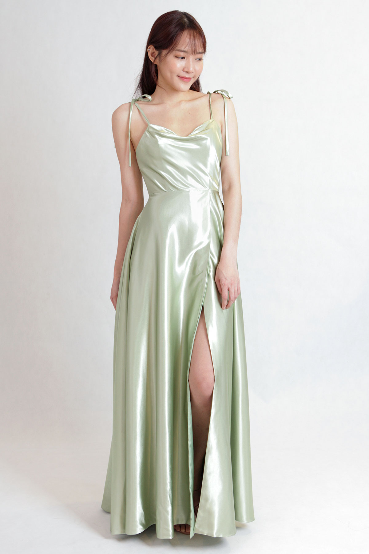 Sienna Flutter Drop Shoulder Chiffon Dress