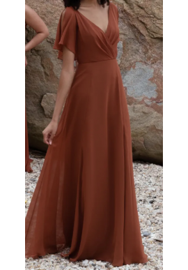 Elsie Split Sleeves Chiffon Dress